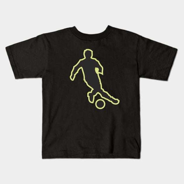 Football Player Kids T-Shirt by ilhnklv